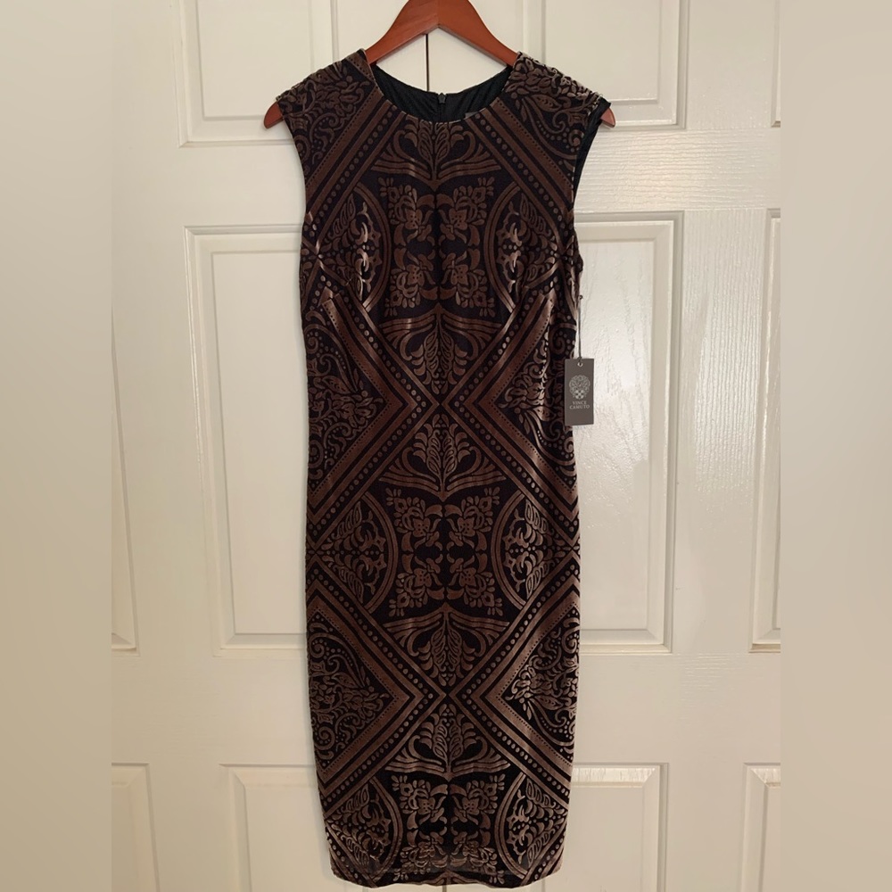 Vince Camuto Crushed Velvet Dress